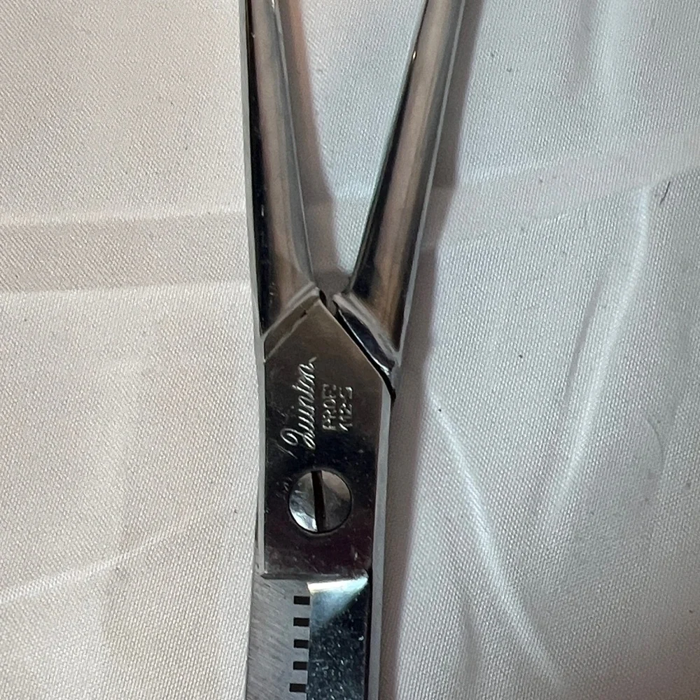 Antique Vintage Grooming Scissors Set - Silver and Brown